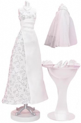 Barbie Glamour Fashion Hvid - Barbie j0525