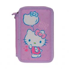 HELLO KITTY, fyldt penalhus, 3 rum