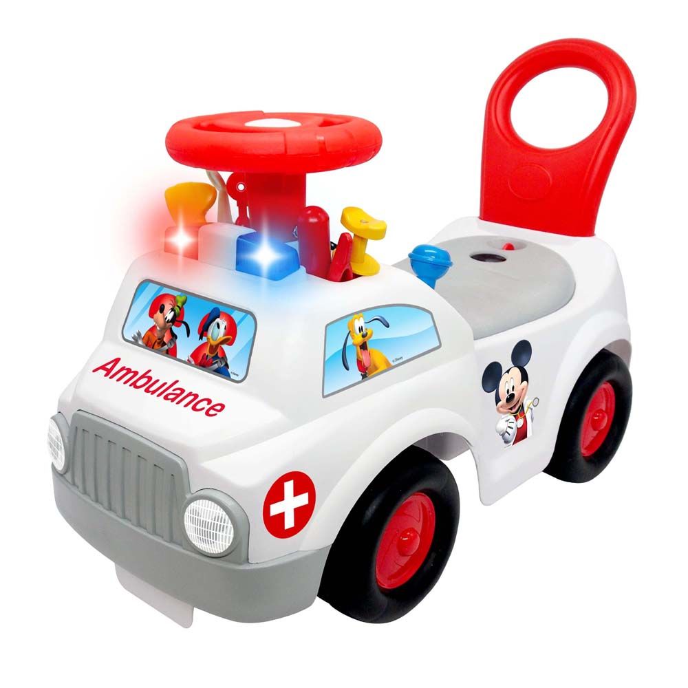 Image of Mickey Mouse Activity Ambulance Ride-On (175-604002)