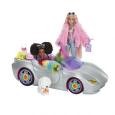Barbie Extra Sparkly Cabriolet m. Dukker