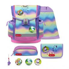 Rainbow Skoletaske med 5 Dele