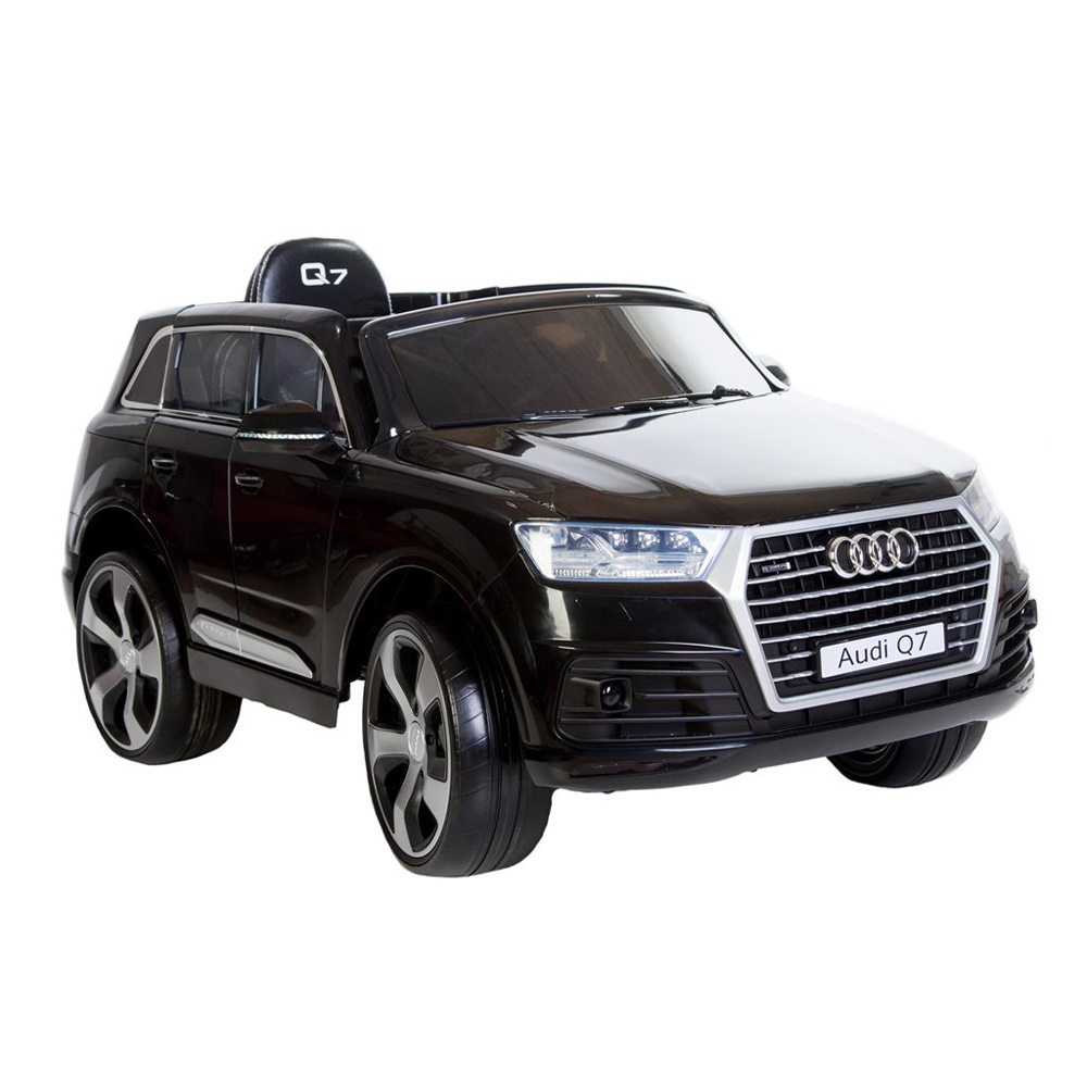 Image of Audi%20Q7%20Sort,%2012V,%20rigtige%20gummihjul - Audi%20Q7%20Sort,%2012V,%20rigtige%20gummihjul