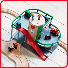 Brio Train Wooden Toys Trains, buildings 